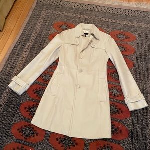 Le Château cream leather jacket.